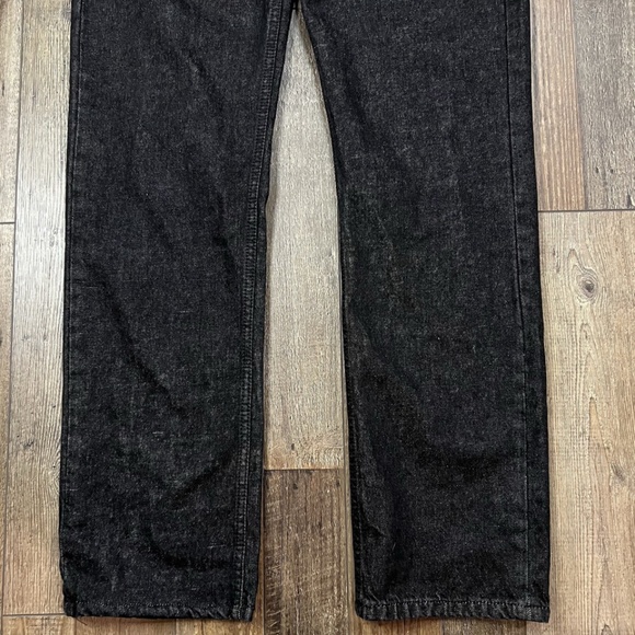 Levis 501 Denim Jeans Size 36x32 Black Button Fly Straight Leg NWT - Picture 3 of 9